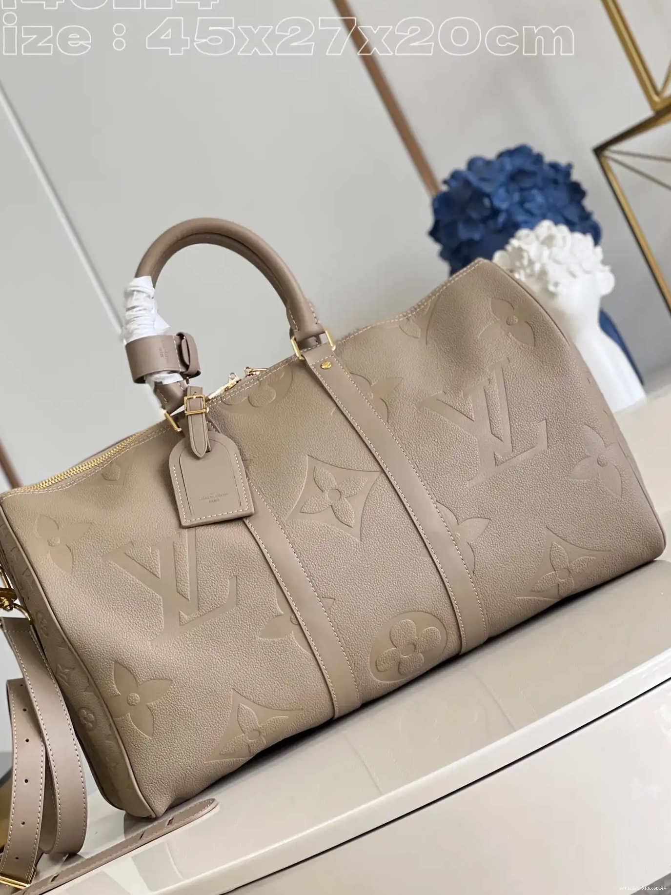 Official oldcobbler LOUIS KEEPALL 45 BANDOULIÈRE VUITTON 0610